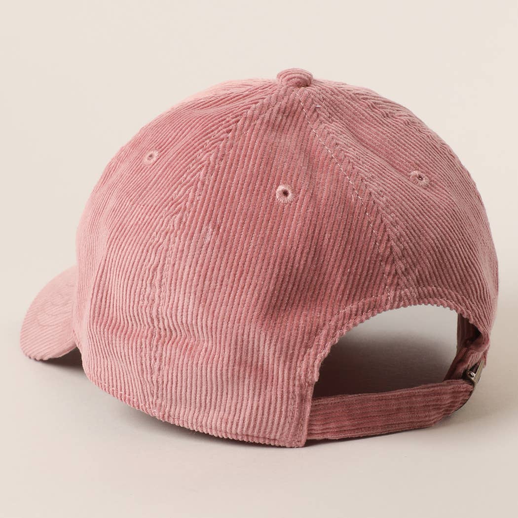 Custom Corduroy Embroidered Hat – Your City & State Design for wholesale on Faire18