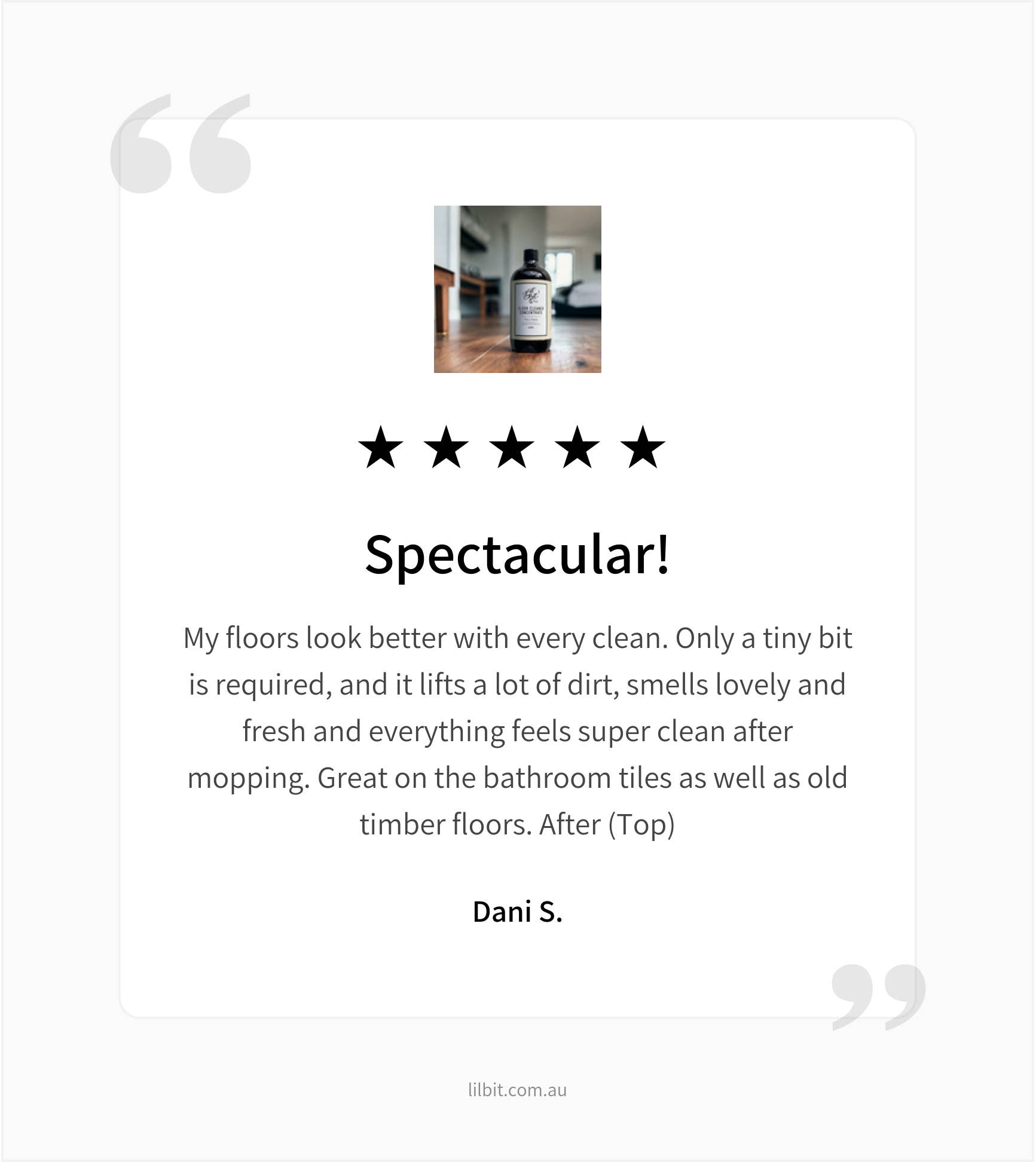 Lil'Bit Better - Wholesale Floor Cleaner - Concentrated Tea Tree Floor Cleaner 500ml - Natural3