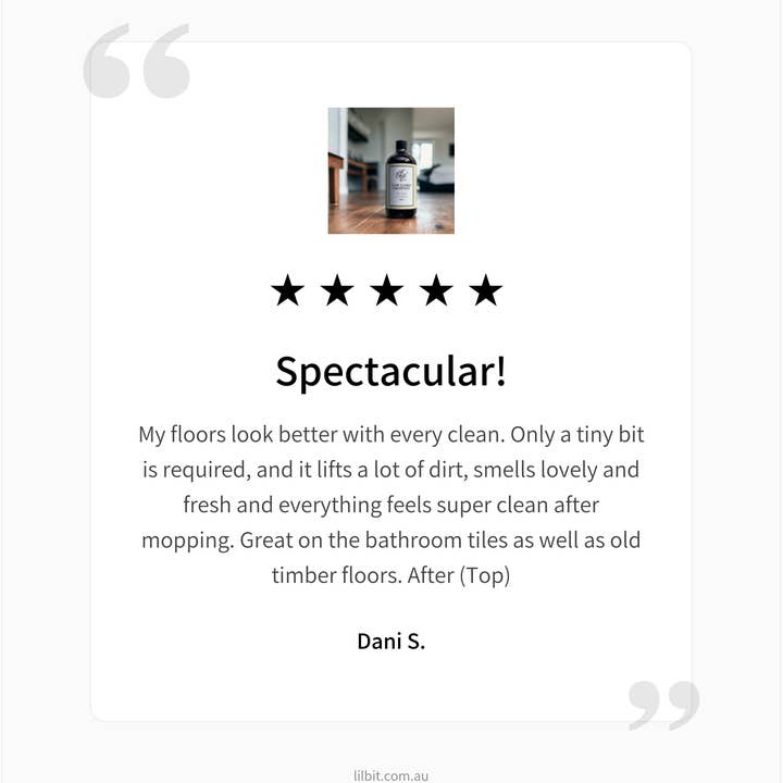 Lil'Bit Better - Wholesale Floor cleaner - Organic Concentrated Tea Tree Floor Cleaner 500ml3