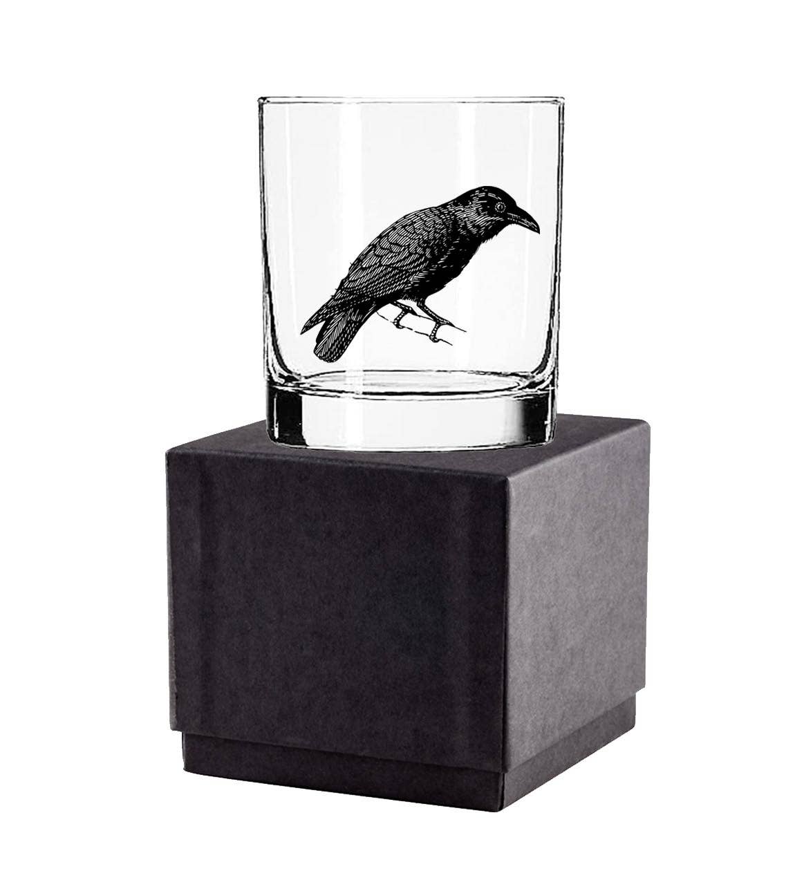 Fly Paper Products - Wholesale Cocktail/Liquor Glass - The Raven / Crow 11oz Glass Tumbler 2