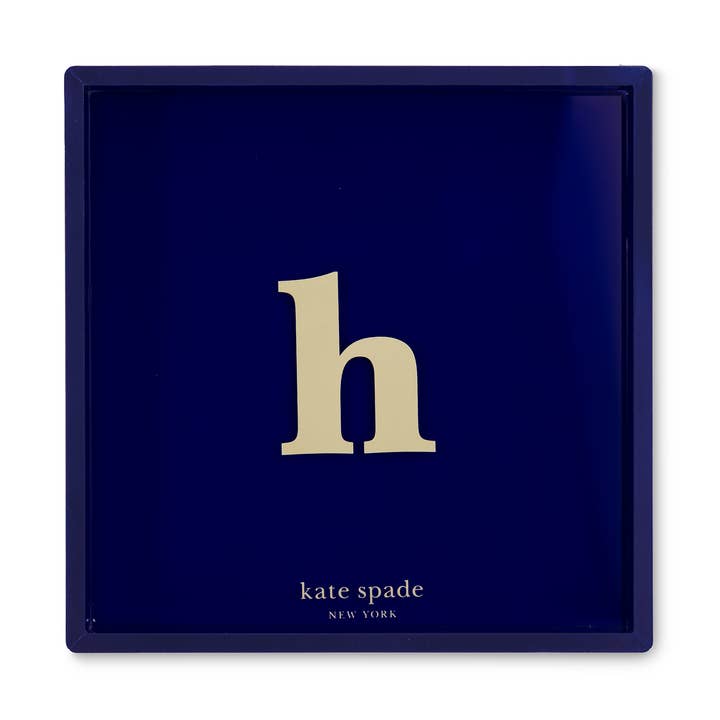 Just Mine Initial Tray, H for wholesale by Kate Spade New York by Lifeguard Press