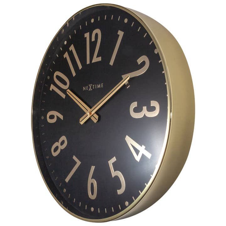 NeXtime - Wholesale Wall Clock - Wall clock 40cm - Silent - Metal - "Alchemy"11