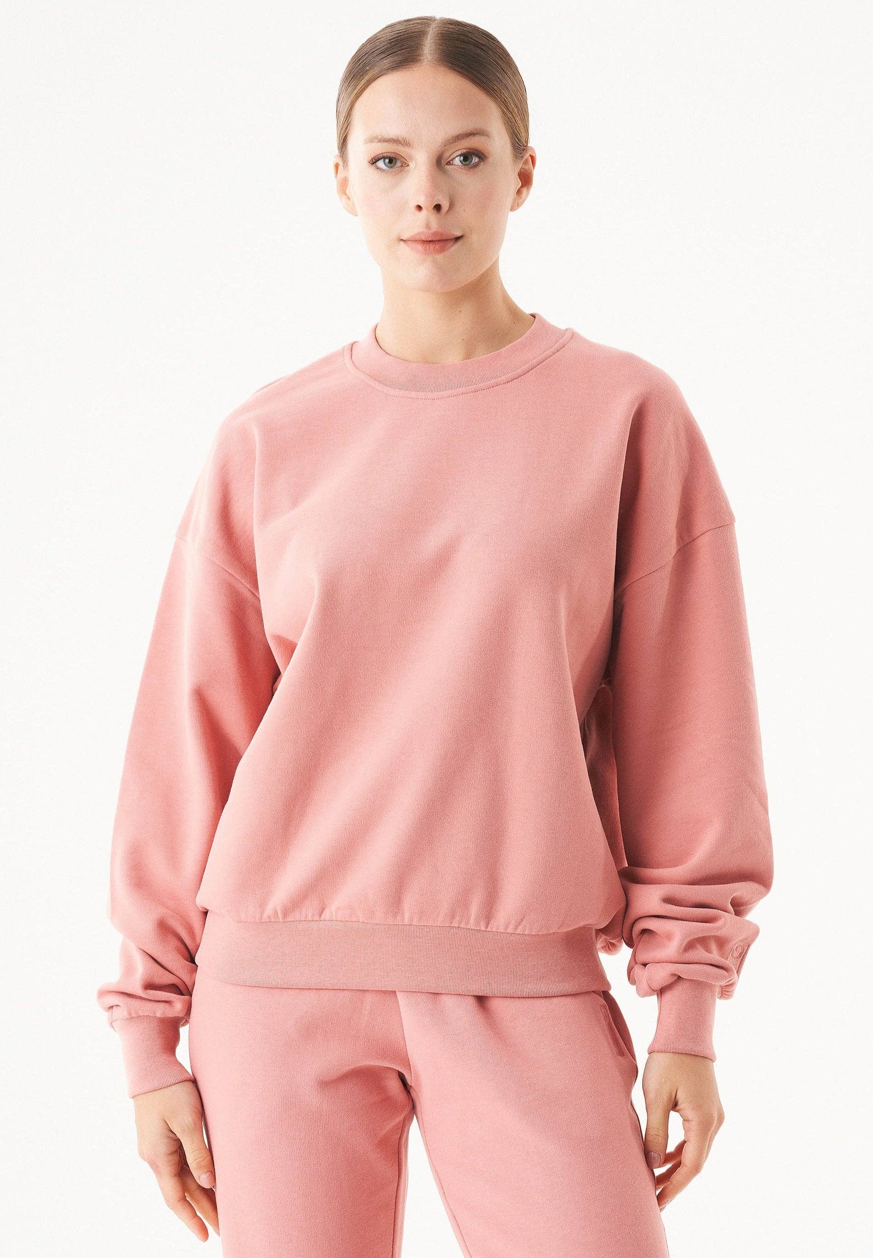 ORGANICATION - Wholesale Sweatshirt - Women's - BUKET- Soft Touch Sweatshirt aus Bio-Baumwolle - Blush