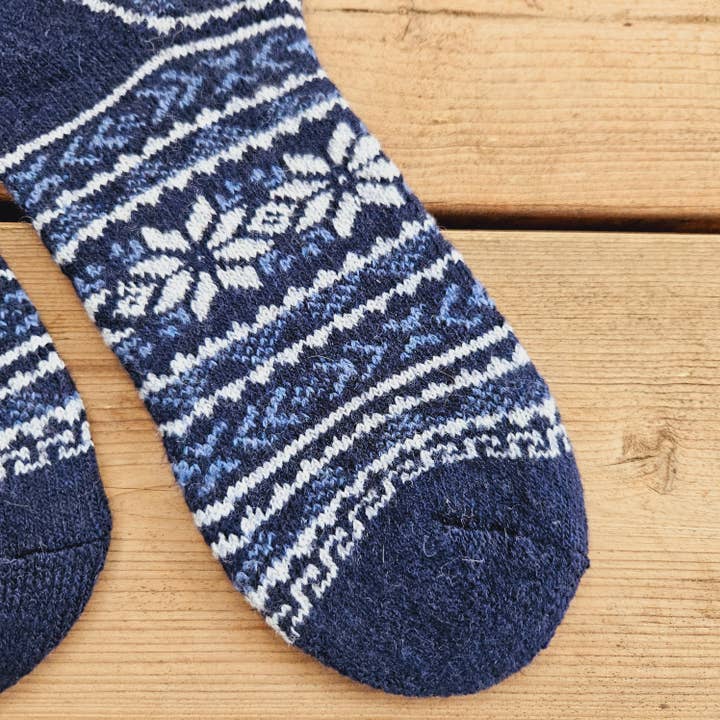 NorraVilla - Wholesale Socks - Women's - Alpaca wool socks - Nordic Unisex REINDEER - 39-46 9