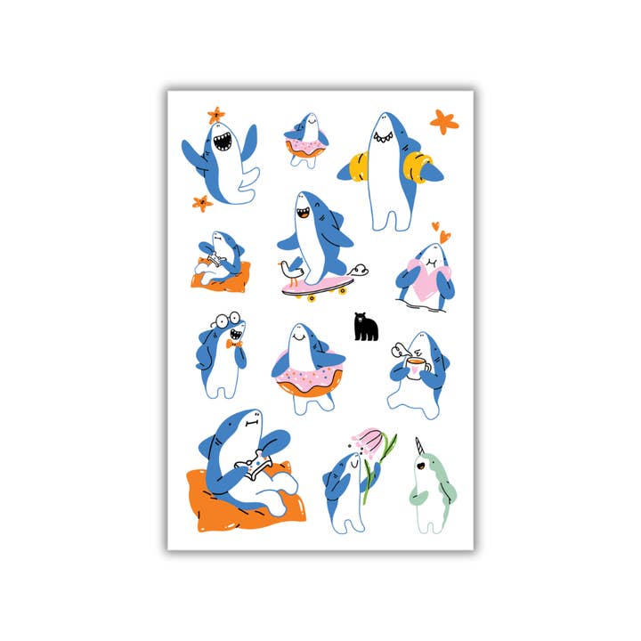 Fin-tastic Fun for wholesale by Four Bears Sticker Club