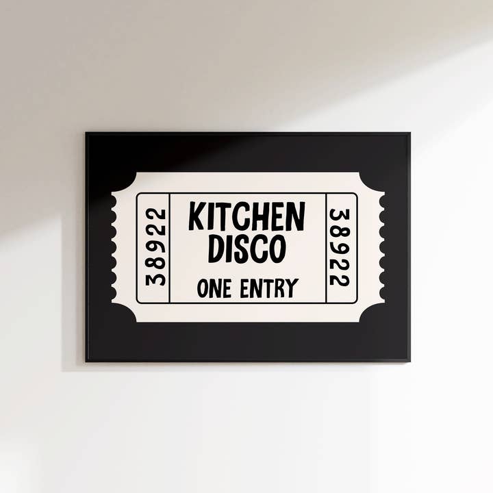 Refined Spaces – wholesale Art print – Kitchen Disco Print | Kitchen Wall Art | Unframed Print7