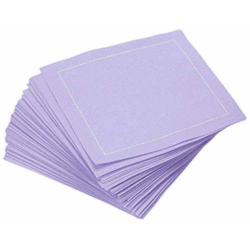 Five Star Napkins Inc. – wholesale Disposable napkin – Lavender Cotton Cocktail Napkins - 50x1