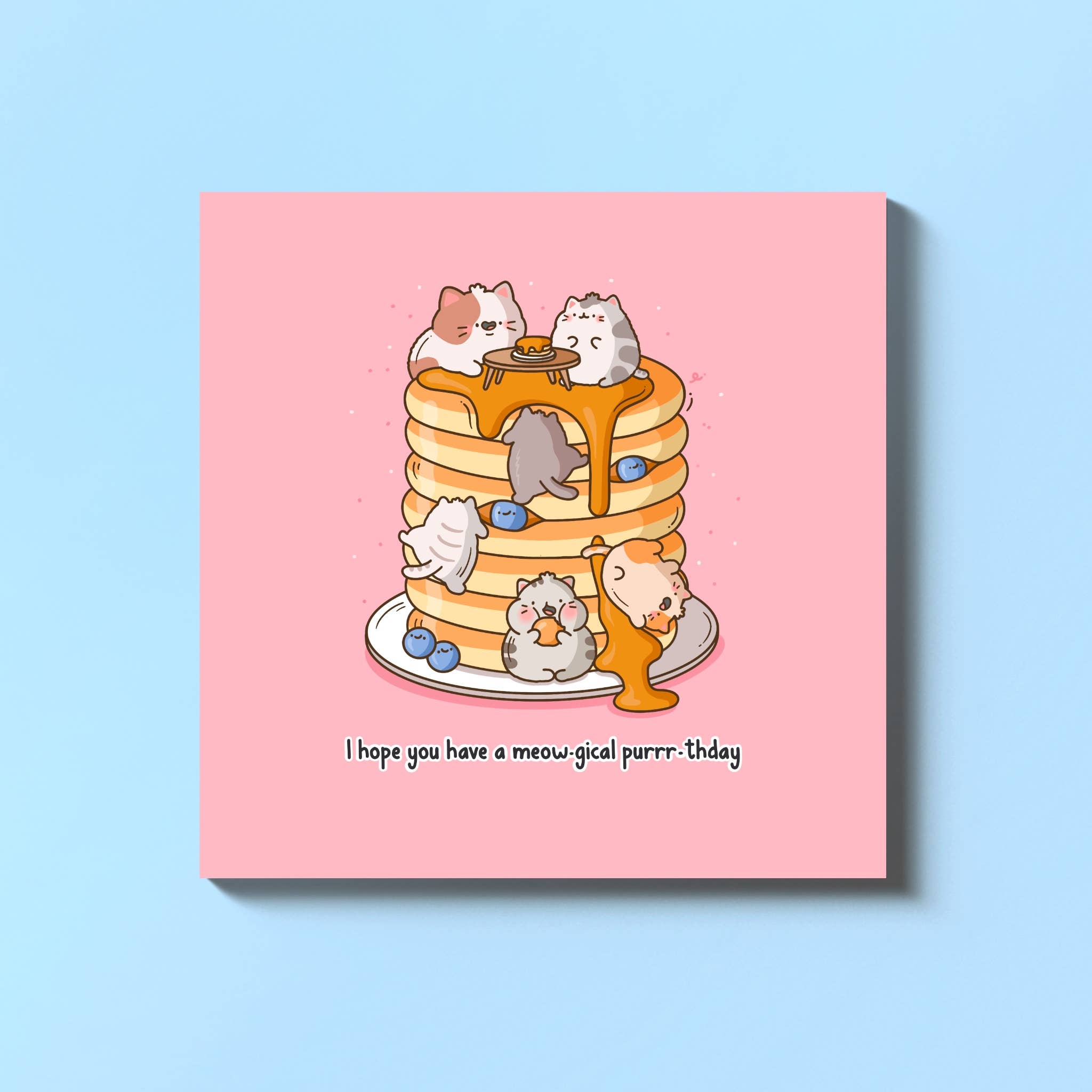 Toastedink - Wholesale Birthday Card - Pancake Cats Card | Birthday Card | Greeting Card