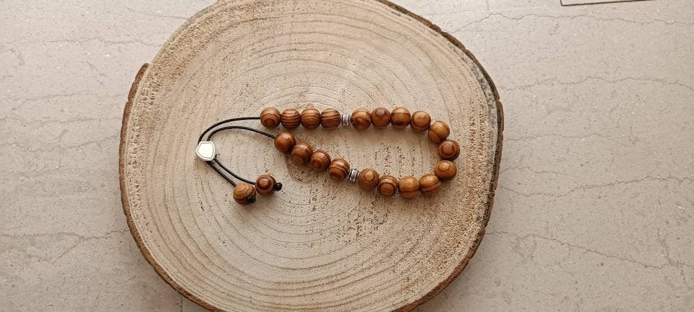 Kalliopi P. Giannoula - Poppygshop – wholesale Beaded bracelet – 21-23 Olive Tree Worry Beads6