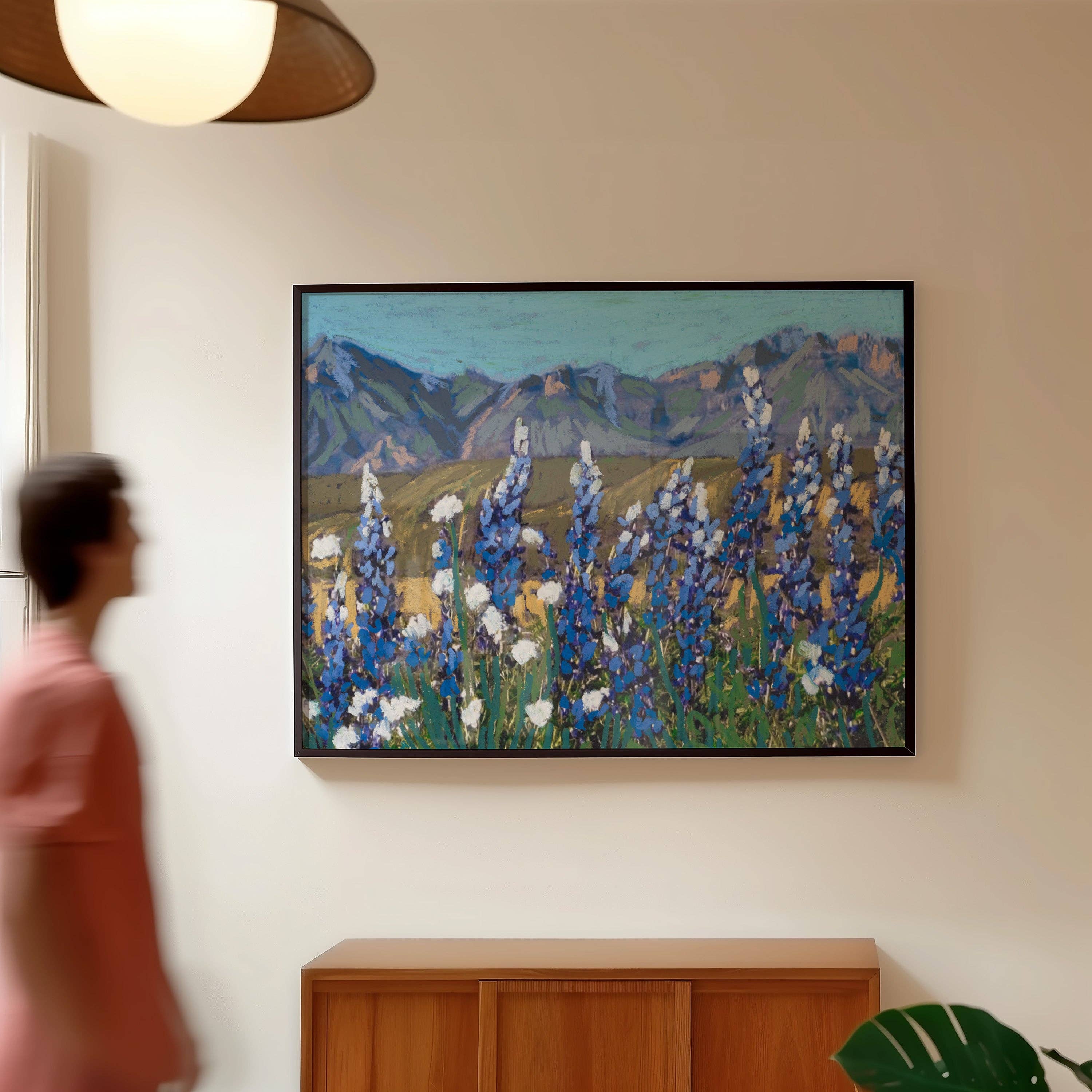 El Baker Art - Wholesale Art Print - Bluebonnets Big Bend National Park Art Print4