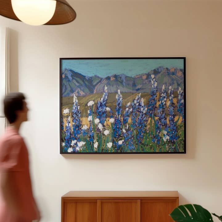 El Baker Art - Wholesale Art Print - Bluebonnets Big Bend National Park Art Print4