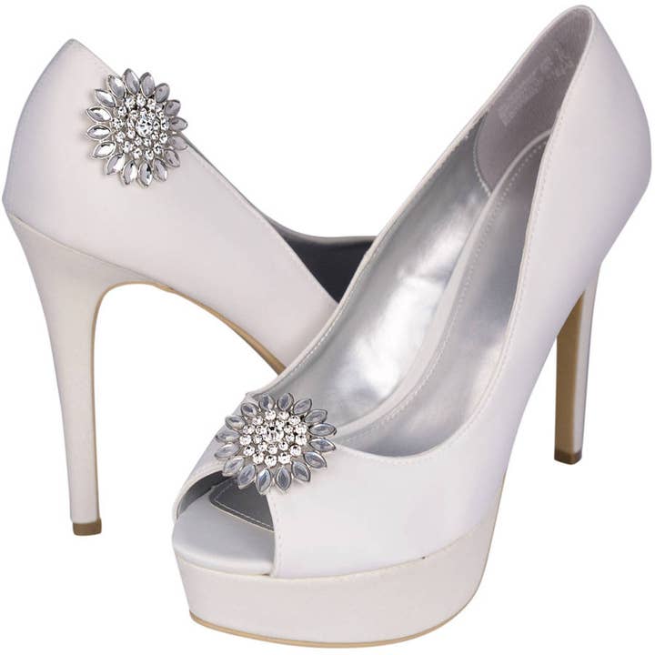 Set of 2 Rhinestone Shoe Buckles, 2787 for wholesale by 17 Main