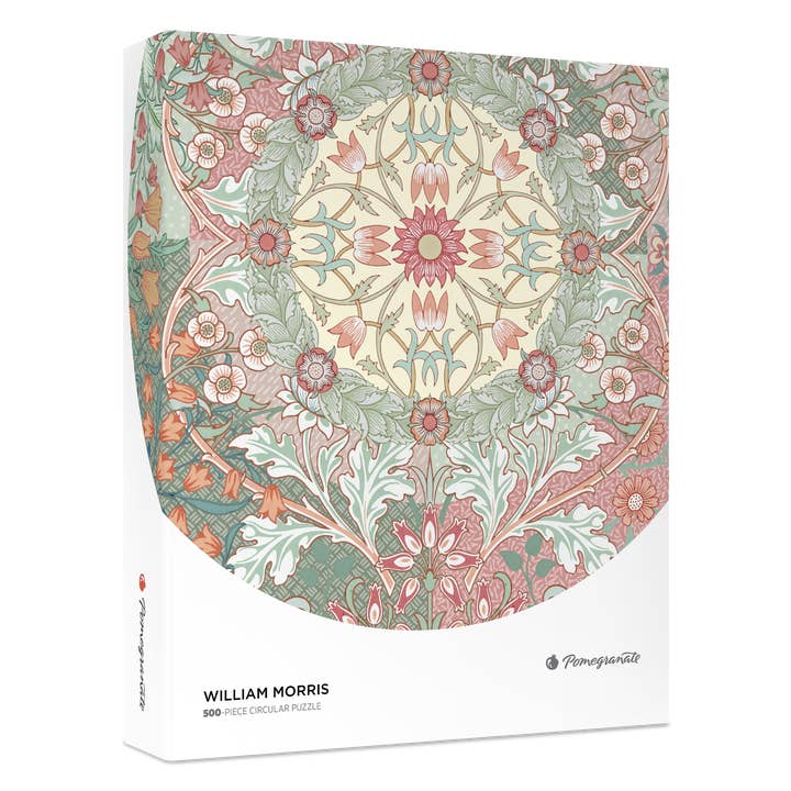 Pomegranate - Wholesale Puzzle - Adult - William Morris 500-Piece Circular Jigsaw Puzzle