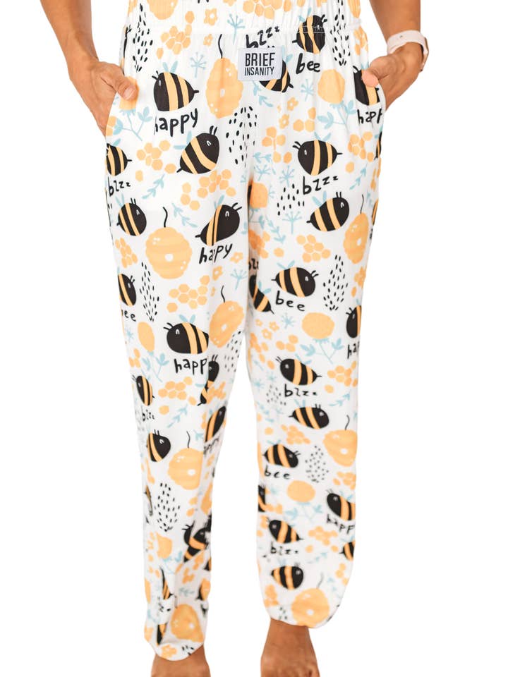 BRIEF INSANITY - Wholesale Lounge Sweatpants/Joggers - Women's - Honey Bee Lounge Pants