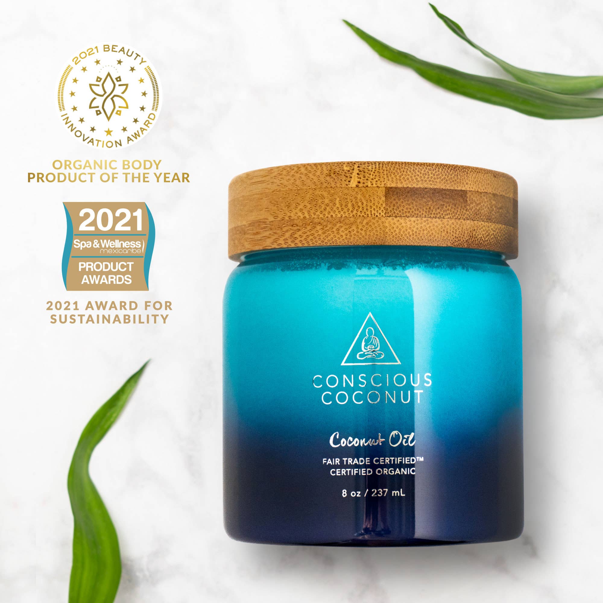 Conscious Coconut – Óleo para banho/corpo por atacado – Não é o seu frasco de óleo de coco comum.1