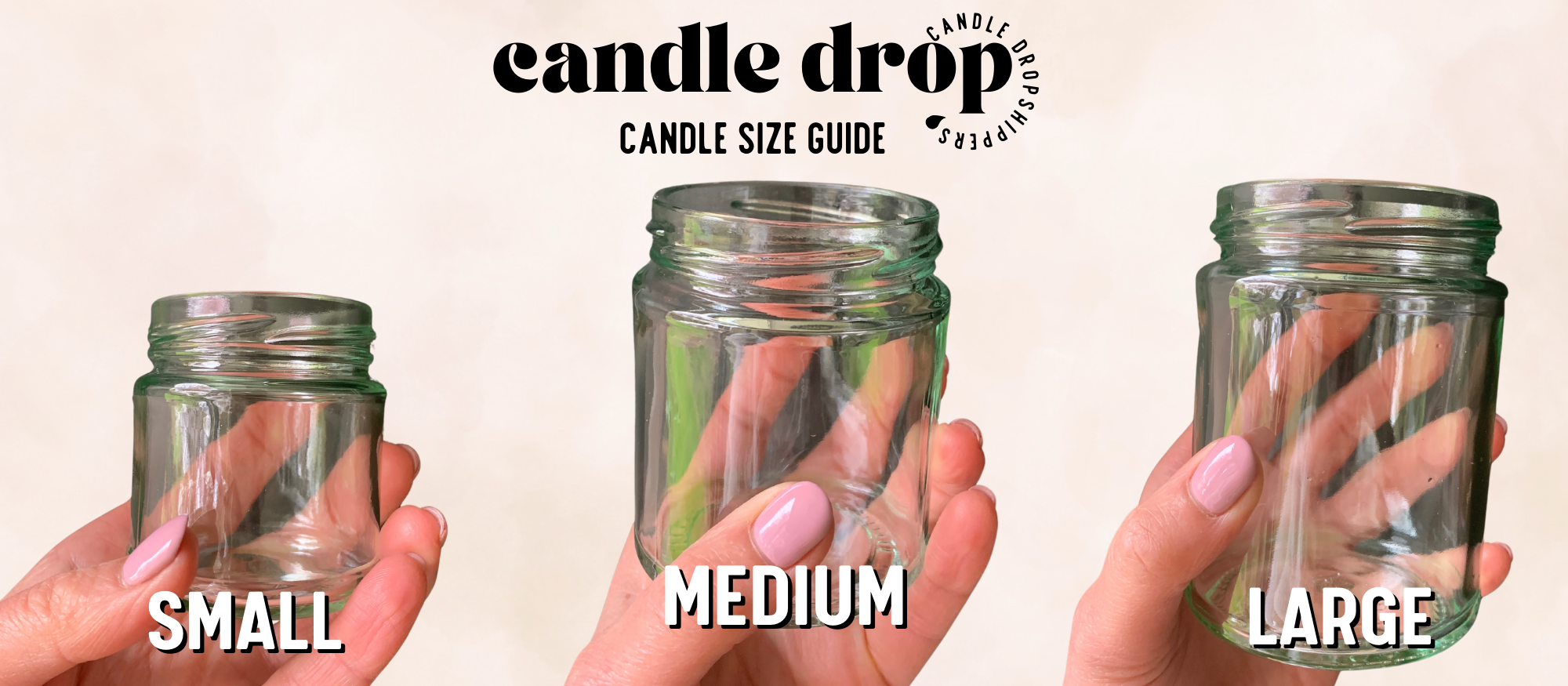 Candle Drop - Wholesale Jar/Filled Candle - Label Style 4 | Wholesale White Label Soy Candle | Clear Jar8