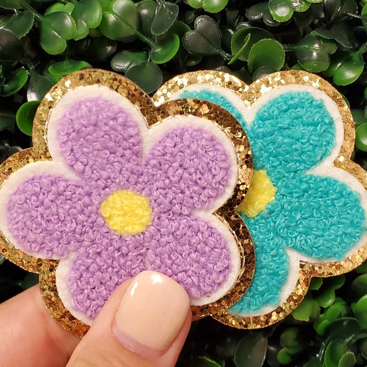 Princess Flower Chenille Patch for wholesale by Properly Marked