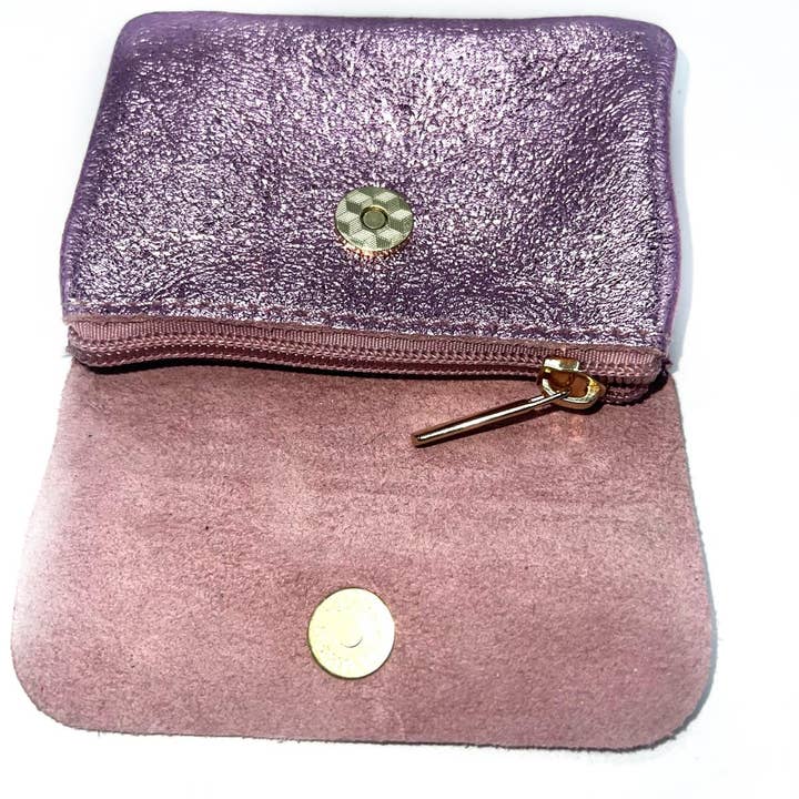 LINETA - Wholesale Wallet - Women's - double compartment card holder with zip closure 100% leather22