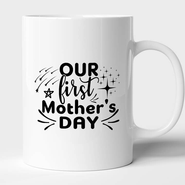 First Mother's Day Mug, New Mom Gift, Our First Mothers Day for wholesale by byMerryWorks
