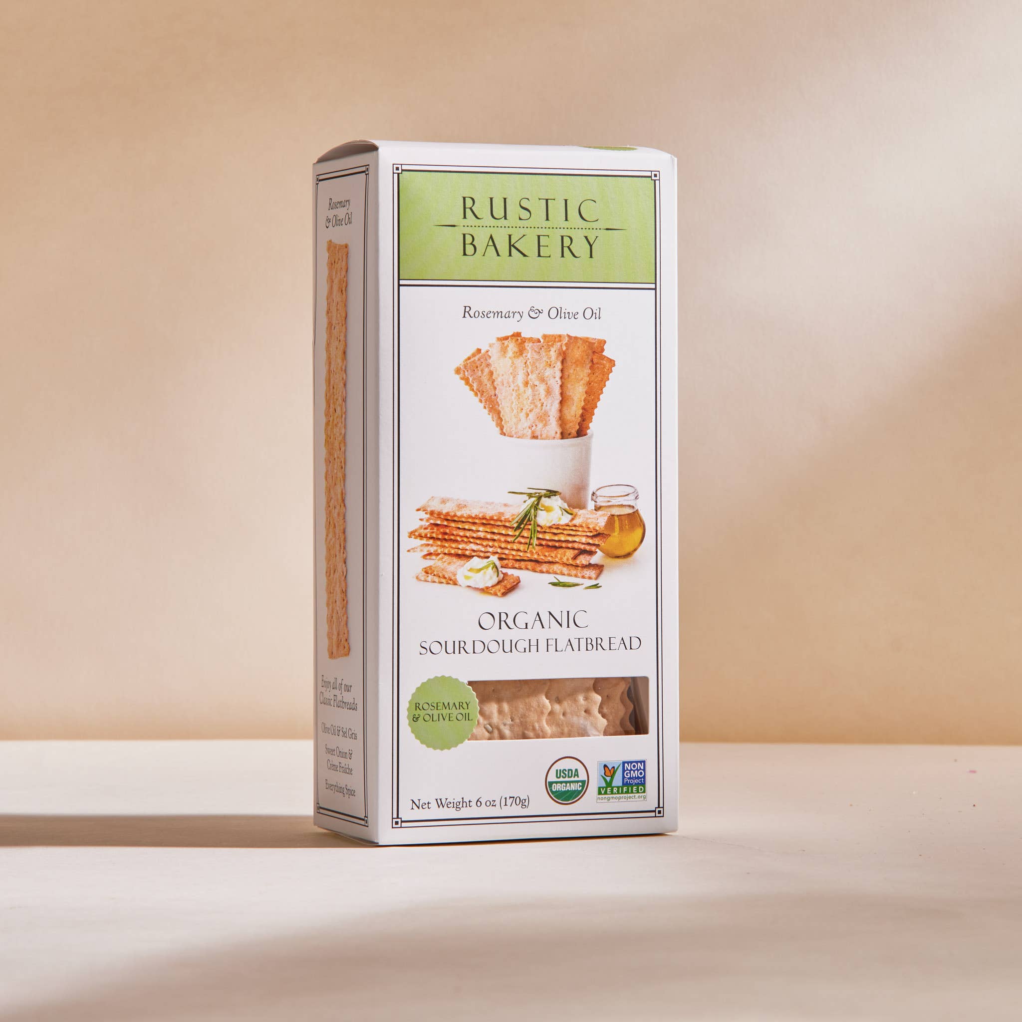 Rustic Bakery - Wholesale Crackers - Flatbreads - Rosemary & Olive Oil Box