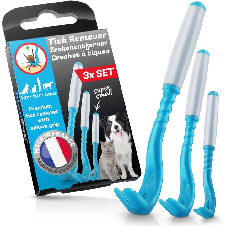 Premium 3x Tick Hooks, Tick Remover for wholesale by BluePet