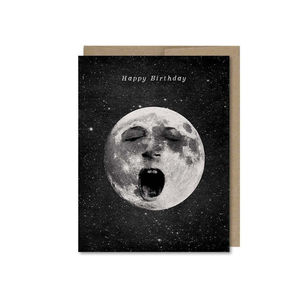 The Galek Sea - Wholesale Birthday Card - Happy Birthday Lazy Old Moon Card
