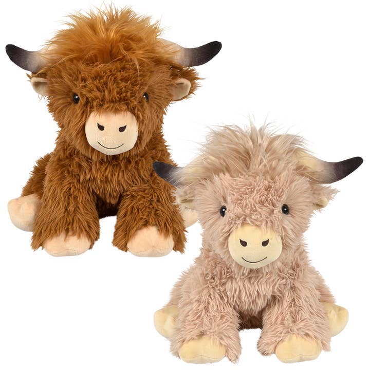 (T) 12" HIGHLAND COW for wholesale by The Toy Network