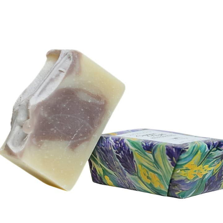Lavender Oat Coconut Milk Soap | Calming for wholesale by Blooming Wild Botanicals
