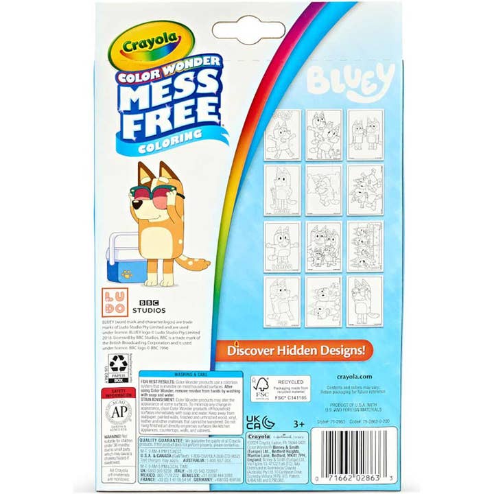 Really Big Coloring Books | ColoringBook.com – Engroshandel Malebog - Børn og baby – Bluey Crayola Color Wonder Miniæske med tuscher