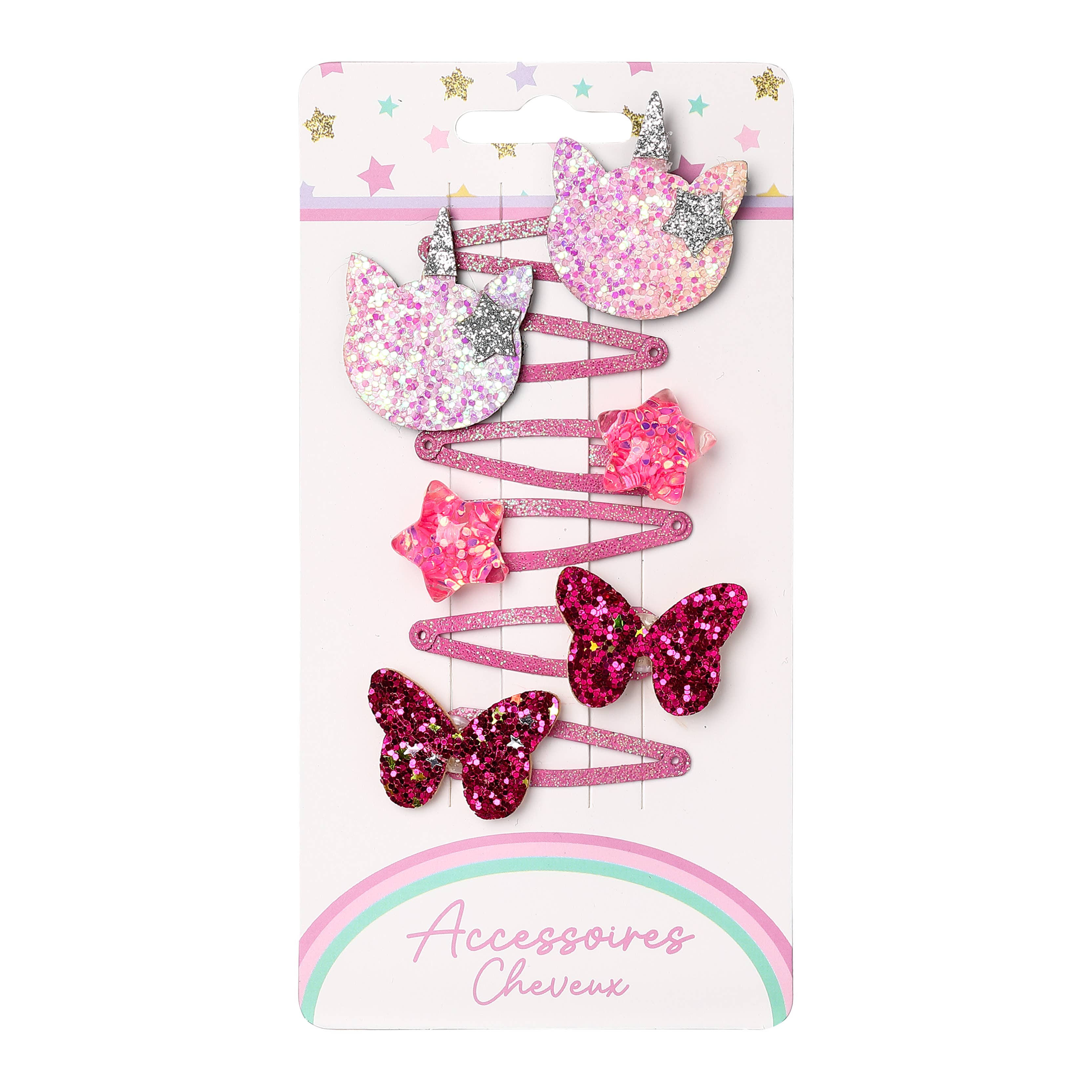 STELLA GREEN - Wholesale Hair Clip - Kids - Set of 6 Hair Clips – Whimsical Sparkle6