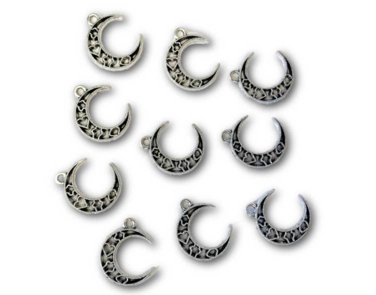 Crystal Magick Wholesale Ltd – Großhandel Individueller Charm/Anhänger – Mondanhänger — 10er-Pack1