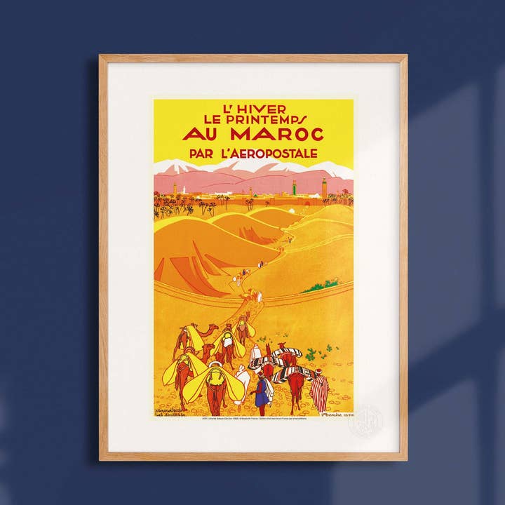 Oneart – Großhandel Poster – Air France Plakat / Der Winter Der Frühling in Marokko - AFL01513