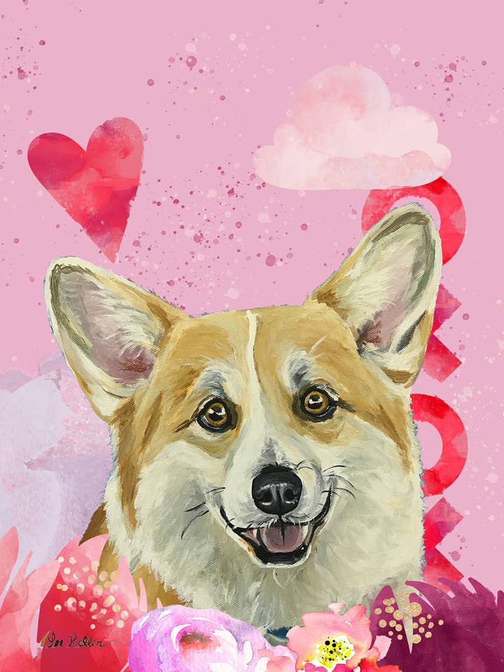 Corgi, el mejor de su raza, bandera de San Valentín del HHS para venta al por mayor de Best of Breed Products