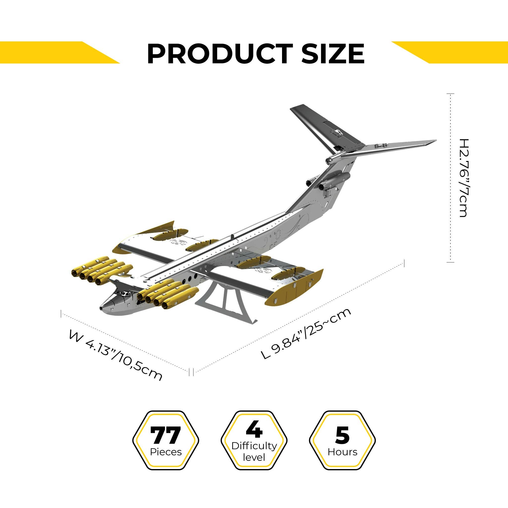 METAL-TIME INC. - Vendita all'ingrosso Kit per lavoretti fai da te - CASPIAN SEA MONSTER Kit modello ekranoplan fai da te11