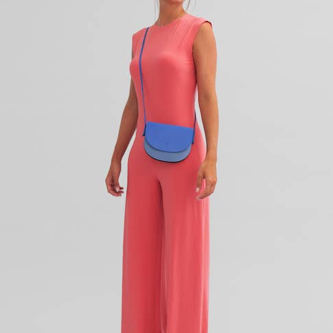 dudu - Vente Sac à bandoulière – femme - Petit sac bandoulière en cuir pour femme Dudu bleu marine4