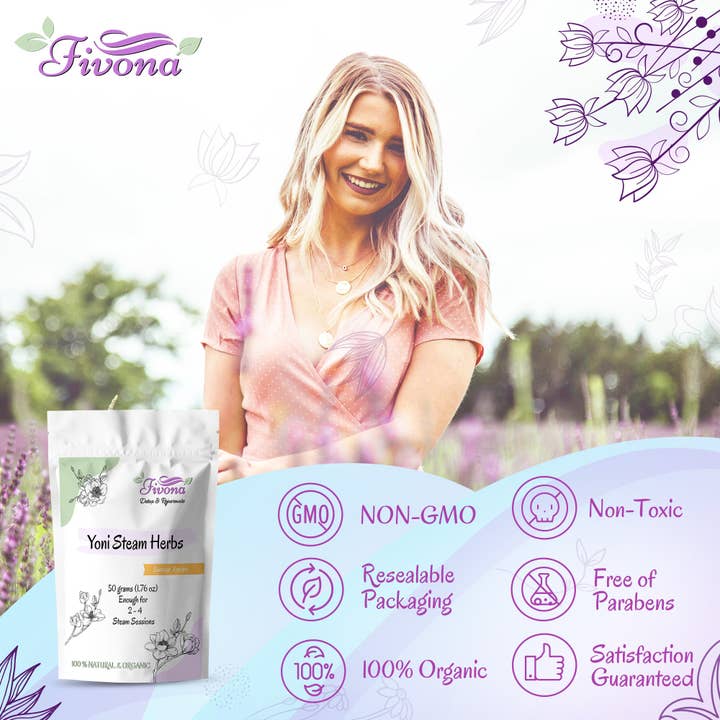 FIVONA - Vendita all'ingrosso Tisane salutari e depurative - Sedile pieghevole Fivona 2 in 1 Yoni Steam Kit, Herbs (Sunrise)6