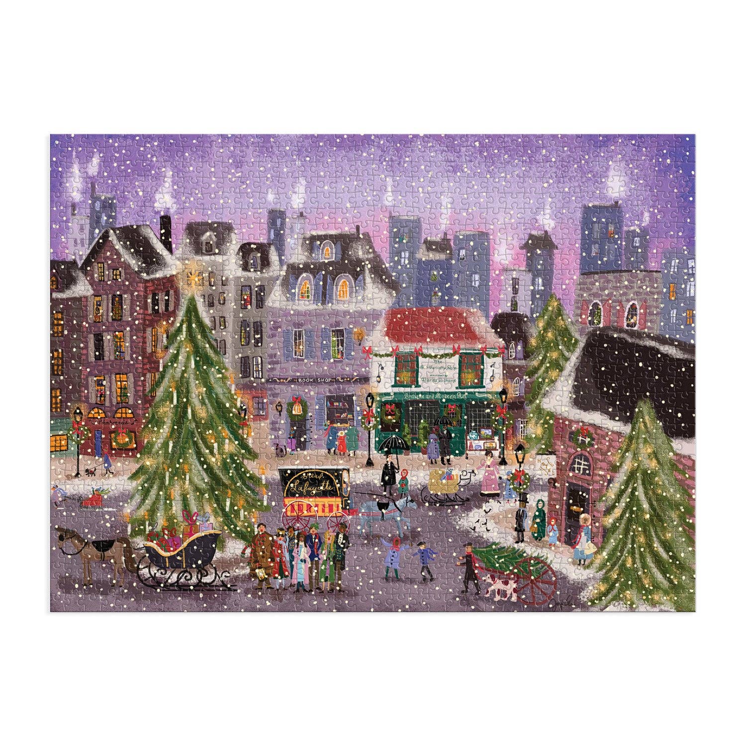 Abrams & Chronicle Books – wholesale Puzzle – Adult – Joy Laforme Christmas Square 1000 Piece Puzzle in Square Box (Jigsaw Products)3