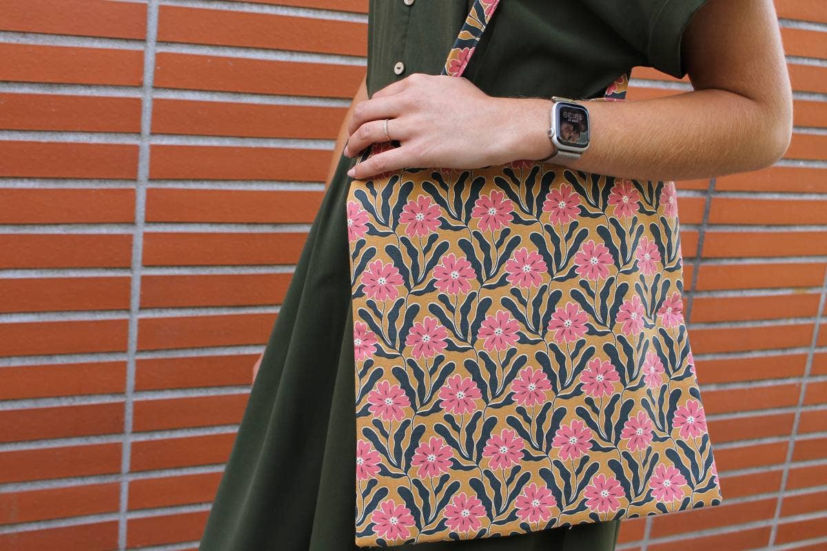 Sabrina Trefle - Wholesale Tote Bag - Women's - Lisa tote bag with colorful bouquet3