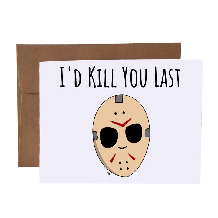 Jeg ville dræbe dig sidst | Jason Dark Humor lykønskningskort for engroshandel hos SKP ink