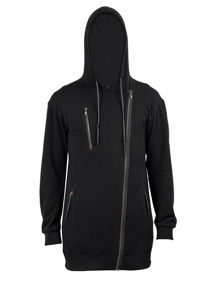 Lark Hoody - schwarze Herren-Kapuzenjacke für den Großhandel von Jan Hilmer + Sparrow