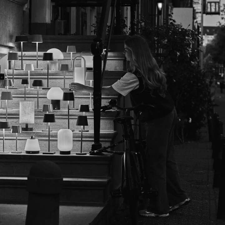 Tavellio - Wholesale Accent/Desk Lamp - Ava Stone Grey - Rechargeable Table Lamp | Stylish, Cordless Lamp & Dimmable15