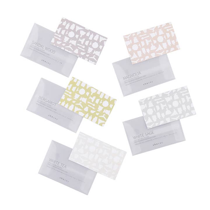 Duftende beskedkort i washi-papir, sæt med 5 for engroshandel hos shesay
