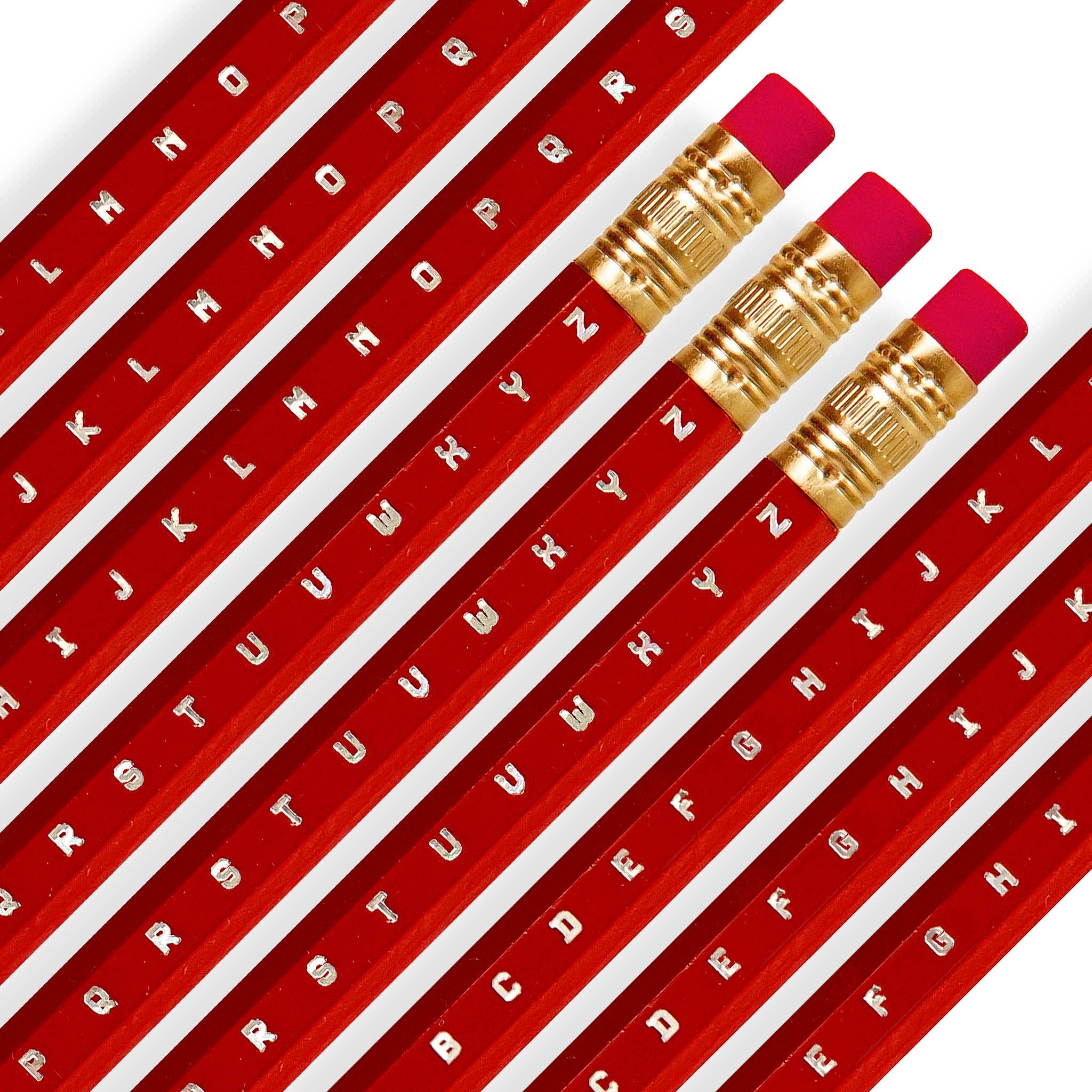 Odd Goose Stationery – wholesale Pencil – Alphabet Foil Printed Pencil - Creative Stationery Gifts1