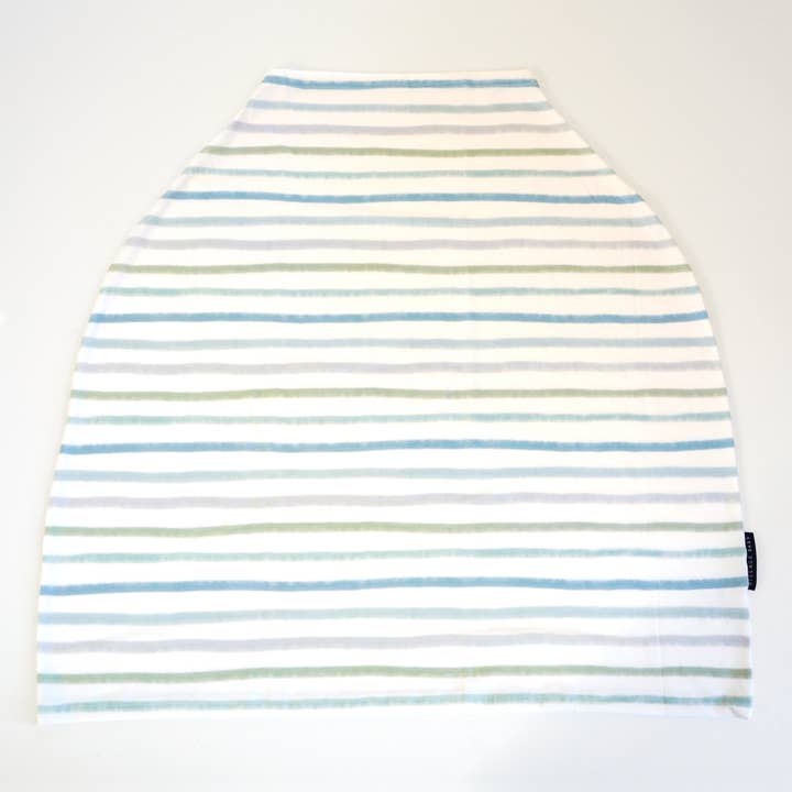 Extra Soft and Stretchy Nursing and Carseat Cover: Dapper Stripes for wholesale by Village Baby