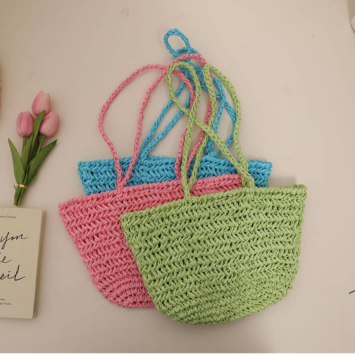 Funkyrel® Atzbranding Limited - Wholesale Beach Bag - Handmade Single-Shoulder Straw Bag