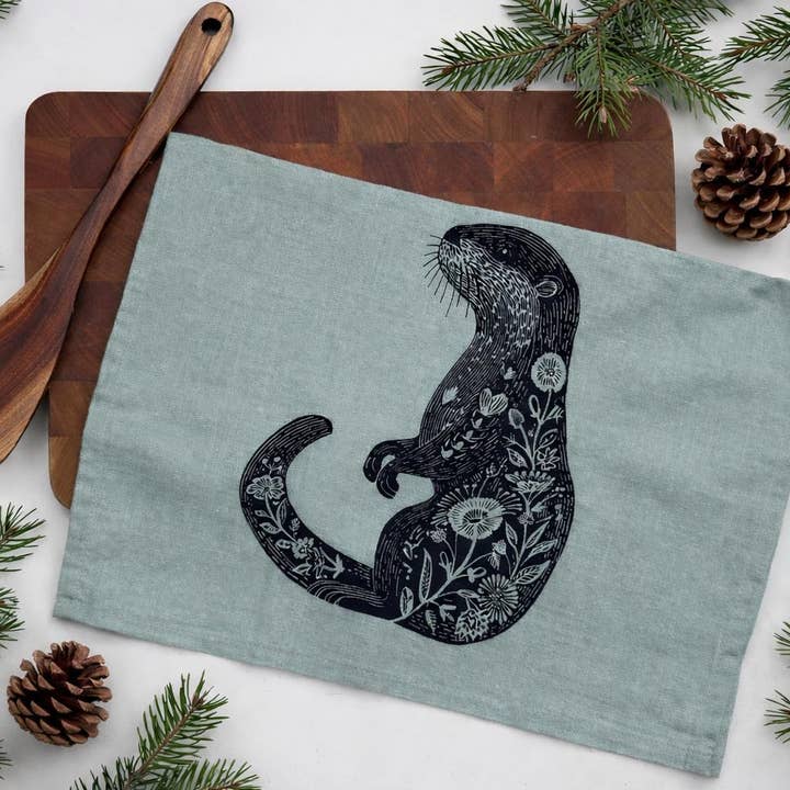 Strofinaccio/Lontra marina/Fumo verde/Asciugamano da cucina per la vendita all'ingrosso da parte di Your Green Kitchen