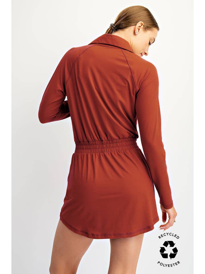 Rae Mode - Wholesale Athletic Skirt - Women's - BUTTER SOFT QUARTER ZIP ROMPERSKIRT7