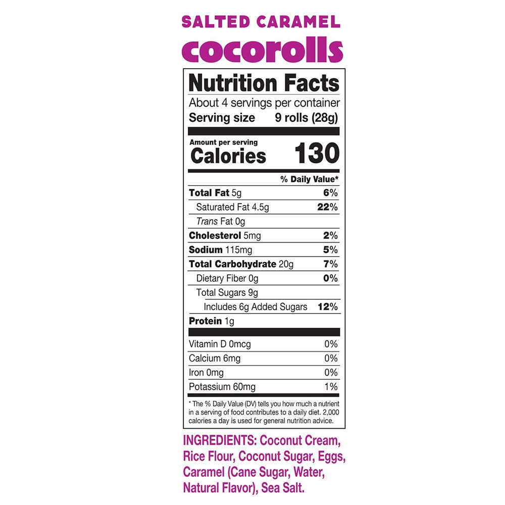 Sun Tropics – wholesale Kakor – Sun Tropics CocoRolls - Salted Caramel, 12 förpackningar à 113 g2