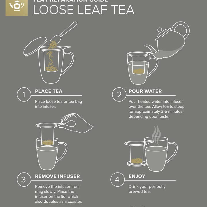 Teabloom - Wholesale Coffee Mug - Teabloom Venice Insulated Glass Mug w/ Infuser & Lid/Coaster