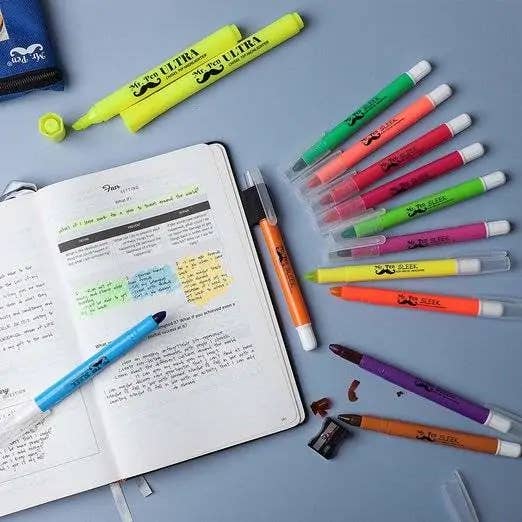Mr. Pen - Wholesale Highlighter - Mr. Pen Gel Highlighters - 12 Pack for Bibles4